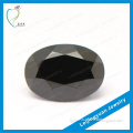 Make in China wholesale black oval shape faceted natural gemstone